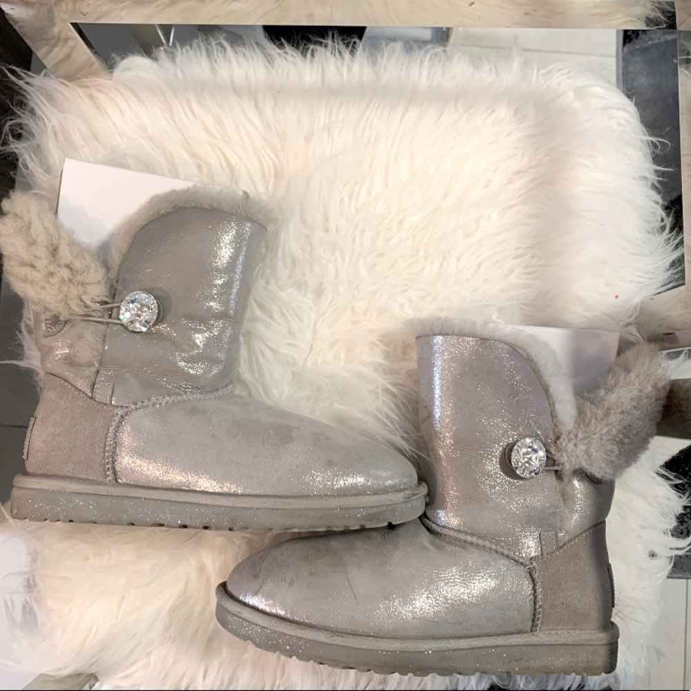 Silver / Metallic UGGs, size 9